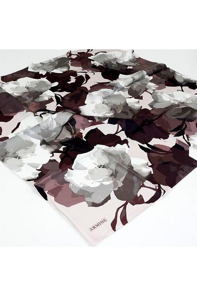 Armine Eșarfă de mătase Nostalgia - 8534-87 Powder Twill