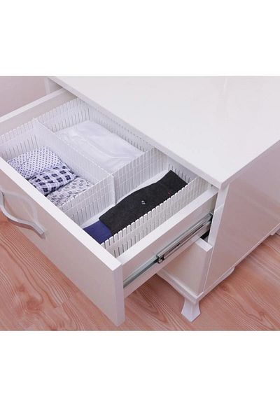 BRAVES Adjustable Drawer Organizer 4 Pieces 10X40 cm - Ddlc-425