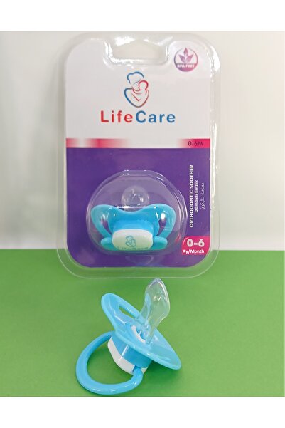 LifeCareBaby Baby Damaklı Ortodontik Emzik 1 Numara 0-6 Ay Mavi