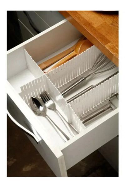 BRAVES Adjustable Drawer Organizer 4 Pieces 10X40 cm - Ddlc-425