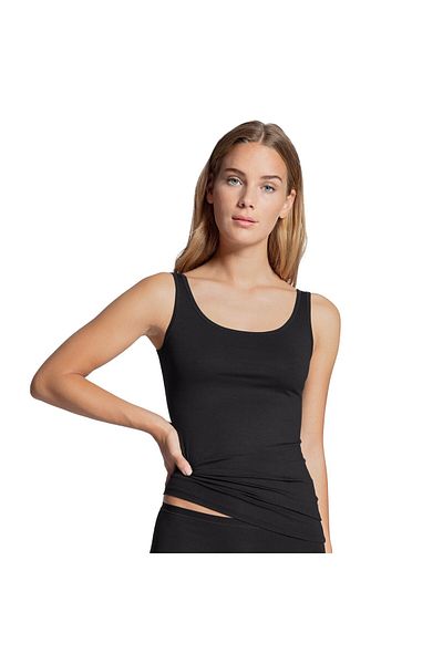 Calida Damen Top - Natural Comfort, Unterhemd, Tank Top, Jersey, einfarbig