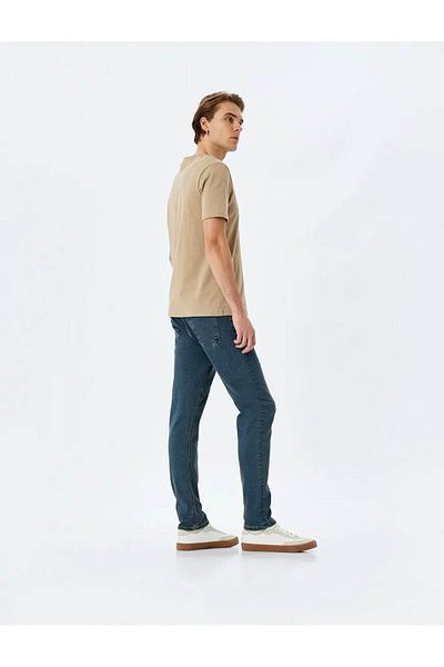 Koton Slim Fit Jeans with Normal Waist Cotton Pockets - Brad Jean