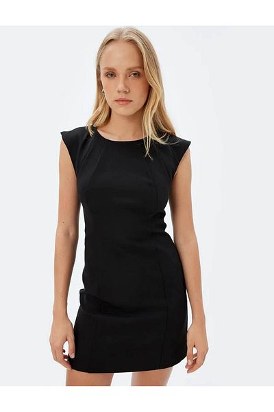 Koton Round Neck Sleeveless Mini Dress