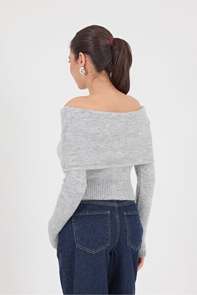 Addax Madonna Yaka Uzun Kollu Triko Kazak K3361-B8