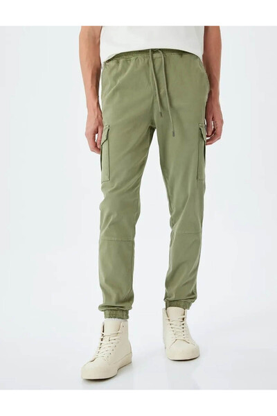 Koton Kargo Cep Detaylı Jogger Haki Erkek Pantolon 5SAM40005HW