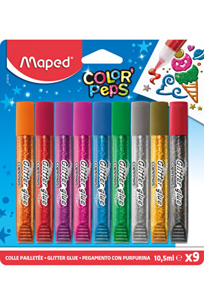 Genel Markalar Ofis ve Kırtasiye  Color'peps Simli Yapıştırıcı 9x10 ml Parlak Renkler