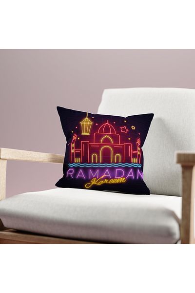 Filamente Husă de pernă cu model Ramadan, imprimată digitală pe două fețe - Ramadan