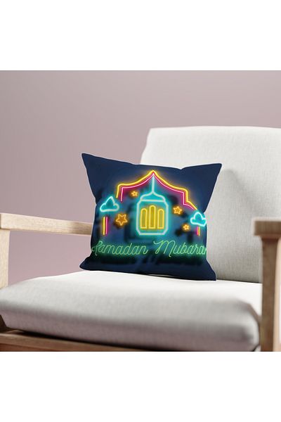 Filamente Husă de pernă cu model Ramadan, imprimată digitală pe două fețe - Ramadan