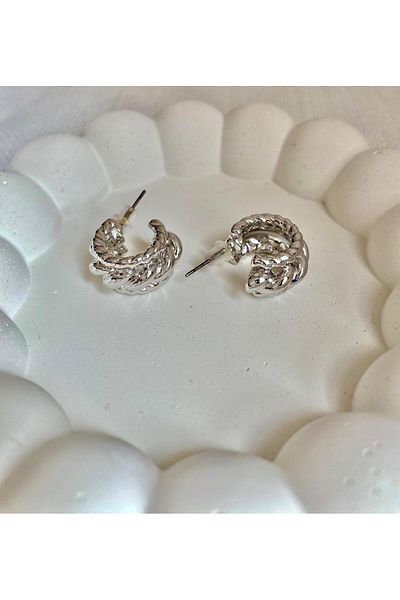 DEMOKAN Women's Earrings Knitting Knot Earrings