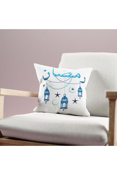 Filamente Husă de pernă cu model Ramadan, imprimată digitală pe două fețe - Ramadan