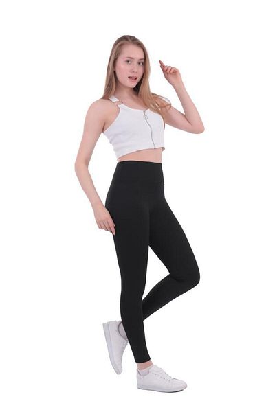 Almila Women's Thick Belted Ribbed Long Tights 4084