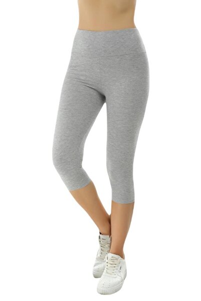 Almila Thick Belt (LYCRAL) High Waist Capri Women's Leggings 2043