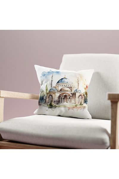Filamente Husă de pernă cu model Ramadan, imprimată digitală pe două fețe - Ramadan
