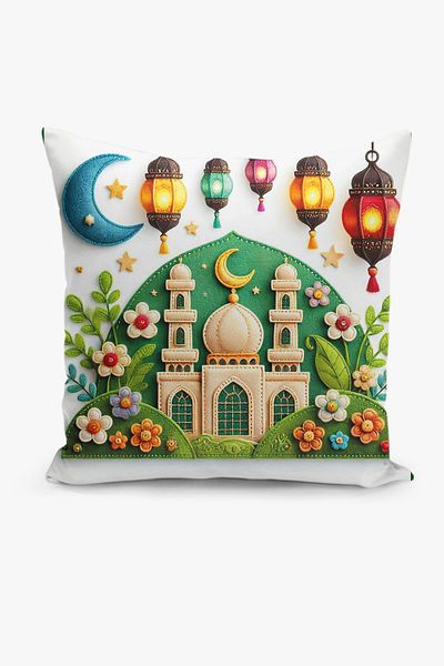Filamente Husă de pernă cu model Ramadan, imprimată digitală pe două fețe - Ramadan
