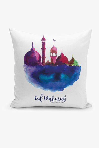 Filamente Ramadan Patterned Double Sided Digital Printed Throw Pillow Cover - Ramadan
