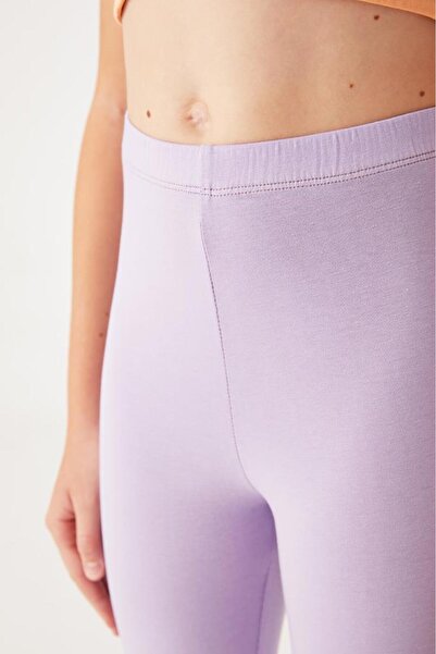 Almila Below the Knee - Girl's Cotton Elastane Capri 2006 School Leggings