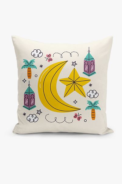 Filamente Husă de pernă cu model Ramadan, imprimată digitală pe două fețe - Ramadan