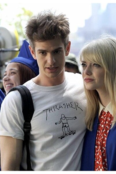 TIMESWASTINGIRL Marvel Andrew Garfield Thrasher Tshirt