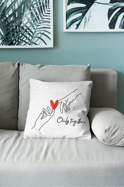 Filamente Valentine's Day Patterned Double-Sided Digital Printed Throw Pillow Cover - Valentine's Day