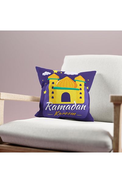 Filamente Husă de pernă cu model Ramadan, imprimată digitală pe două fețe - Ramadan