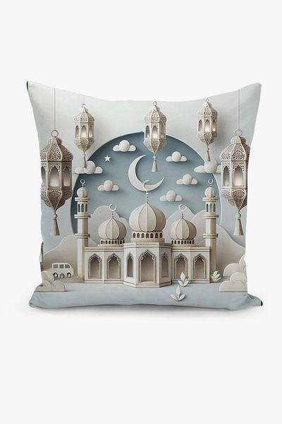 Filamente Husă de pernă cu model Ramadan, imprimată digitală pe două fețe - Ramadan