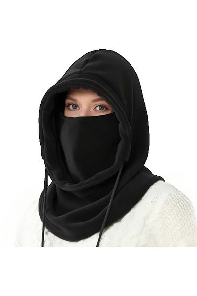 Generic Windproof Winter Hat with Face Mask-Featuring an adjustable interior strap for customizable fit