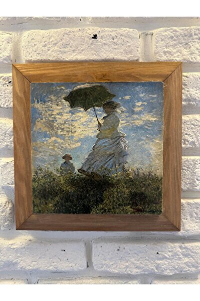 woodhomeworks Solid Framed Natural Stone Marble Table Board 26X26 cm