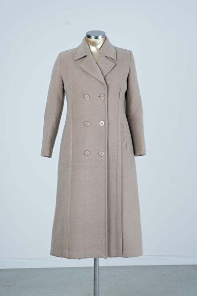 Zümrüt Önü Çift Düğmeli Kaban (125 Boy)