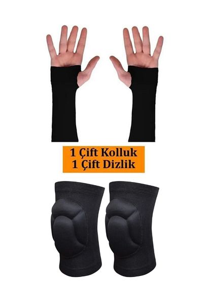 Sirius Sportswear Imported Volleyball Knee Pad Volleyball Gloves Set of 2 Volleyball Knee Pad 1 Pair of Volleyball Sleeves 1 Pair