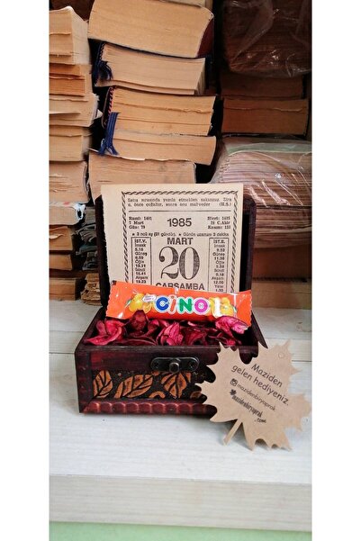 MAZİDENBİRYAPRAK Orijinal Takvim Yaprağı Ve Sandık