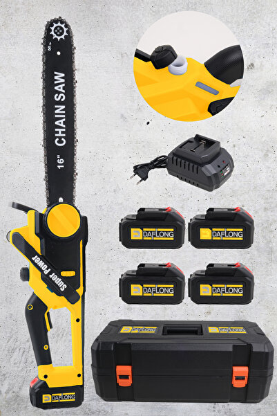 DAFLONG 4 Bataryali 2 Adet Şarj CihaZi Otomatik Yağlama 16İNÇ SUPER POWER Yen...