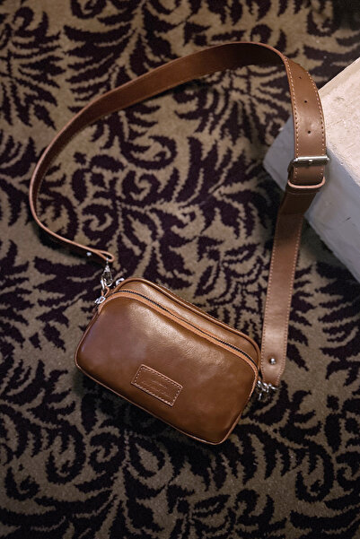 Housebags Kadın Taba Çok Cepli Ayarlanabilir Çapraz Askılı Çanta