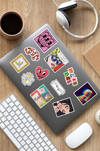 AR Sticker Σετ αυτοκόλλητων tablet για φορητό υπολογιστή 6 τεμαχίων Art Art