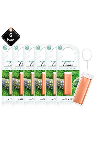 Areon Pack Of 6 Areon Anti Moth Cedar
