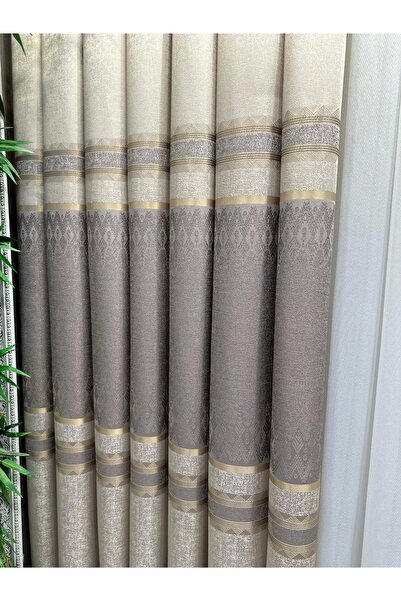 NİVEMESHOME DAMLA FT614337 V-5202 VIZON 1/3 SIK PILELI FON ЗАВЕСА APM