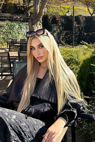 TAKIŞTIR Ανθεκτικό στη θερμότητα Μαλλιά Yarimay Snap - 16 #   - Αφρός μελιού - Απλό - 60 εκ. - 110 γρ.