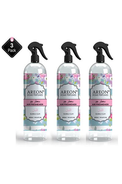 Areon Pack of 3 Bubble Room Spray 300ml