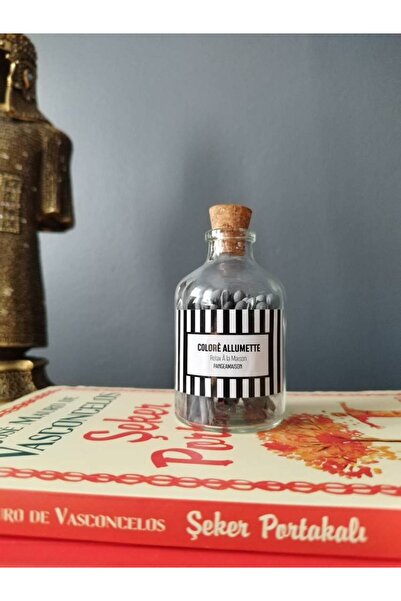 Vagonik Dekoratif Farklı Renklerde Kibrit Şişesi