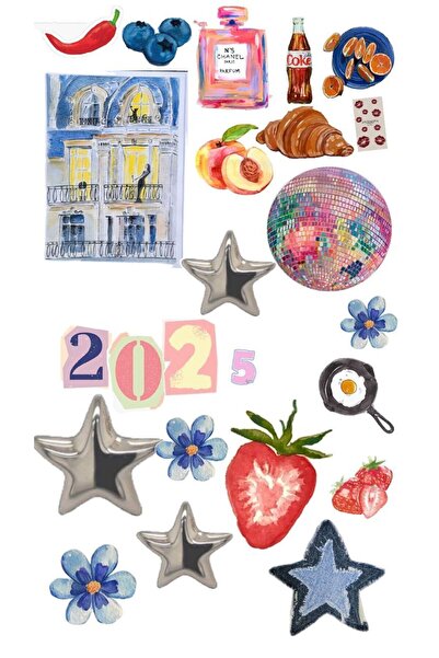 Sticksy Retro Vintage Retro Laptop Tablet Telefon Ajanda Bullet Journal  Stic...