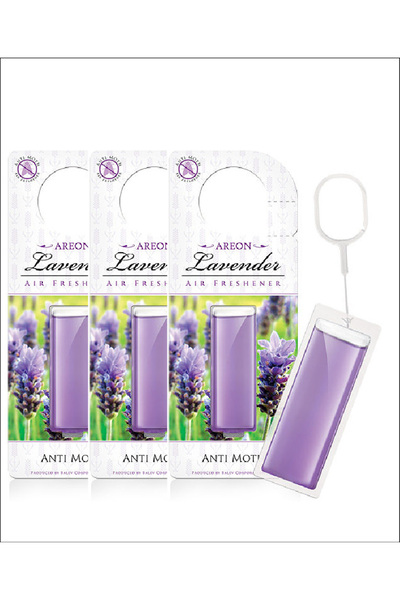 Areon Pack Of 3 Areon Anti Moth Lavender
