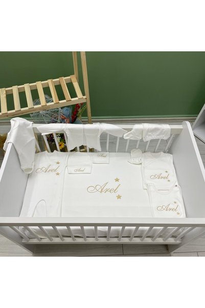 forbebis Baby Pattern 10 Piece Embroidered Hospital Discharge Set Starry