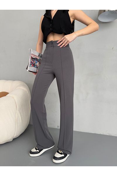 alanora Women's High Waist Recovery Lycra Flared Trousers