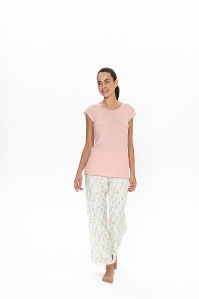 U.S. Polo Assn. Women'S, Licensed, Uspa, Viscose, (Salmon), Pajama Suit