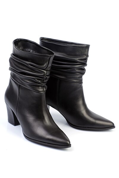 KARVENSHOES HAKİKİ DERİ SİYAH RENK BOT 133