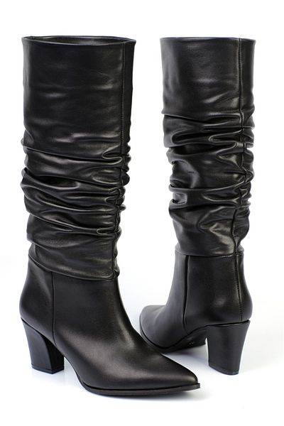 KARVENSHOES ОРИГИНАЛНИ черни кожени ботуши - модел 134