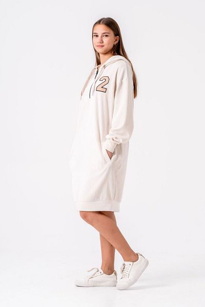 HAUSEkids Φόρεμα για κορίτσια Moncelo de Velvet 8-15 ετών -Latte