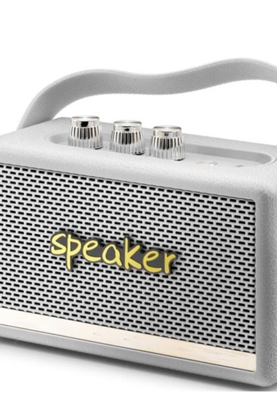 HADRON KILBURN3 Beyaz Bluetooth Nostalji Speaker168-103-72MM