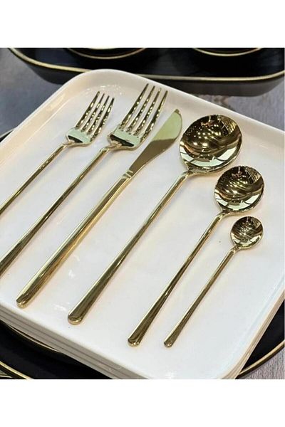 AROW Elegance 36 Piece Luxury Cutlery Set Gold