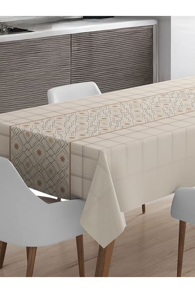 Viadela Authentic Patterned Tablecloth Suitable for Daily Use