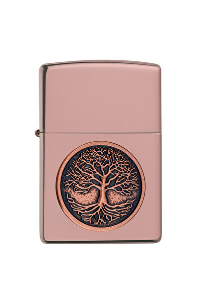 Zippo Tree Of Life Emblem Design Rose Gold Çakmak